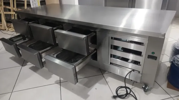 Balcão refrigerado industrial em aço inox, Direto da fábrica, (Faça um orçamento)
