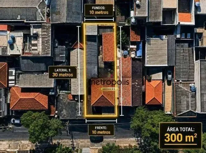 Terreno à venda, 300 m² por R$ 600.000,00 - Parque das Nações - Santo André/SP