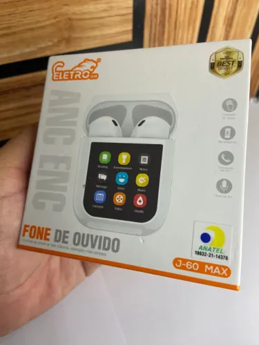 Fone de Ouvido Bluetooth Branco - J-60 Max EletroMex an3