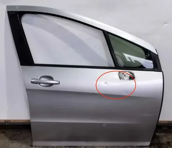 Porta Peugeot 308 2012 A 2019 Dianteira Direita Detalhe Dianteira Direito Cinza