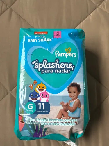 Fralda Pampers splashers (para nadar) TAM G - com 11 unidades