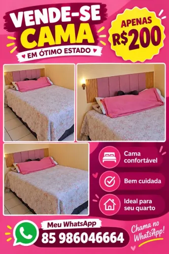 Cama de casal unibox só 200 reais