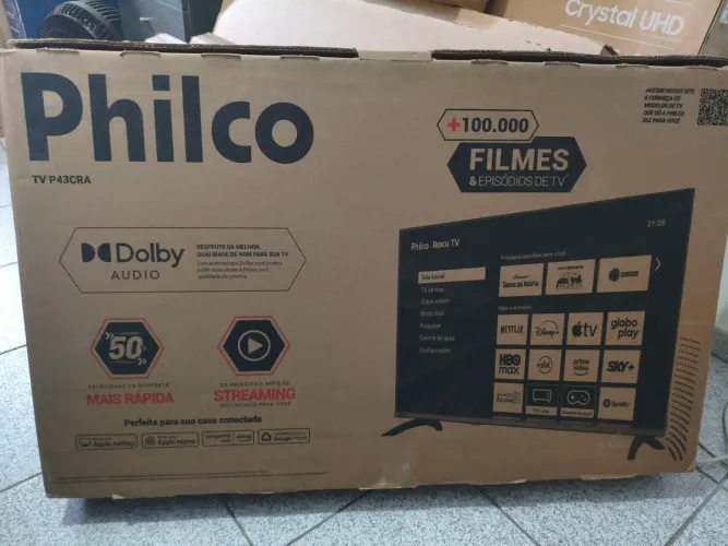SMART TV PHILO 43" LACRADA COM NOTA E GARANTIA DE FÁBRICA