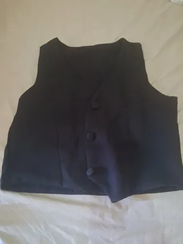 Colete preto alfaiataria