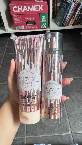 Kit Bath & Body Works Champagne Toast - Body Splash + Hidratante