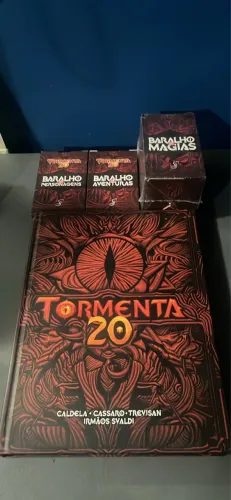 RPG DE MESA - TORMENTA 20 (COM EXPANSÕES COMPRADAS + DADOS E PORTA COPOS)