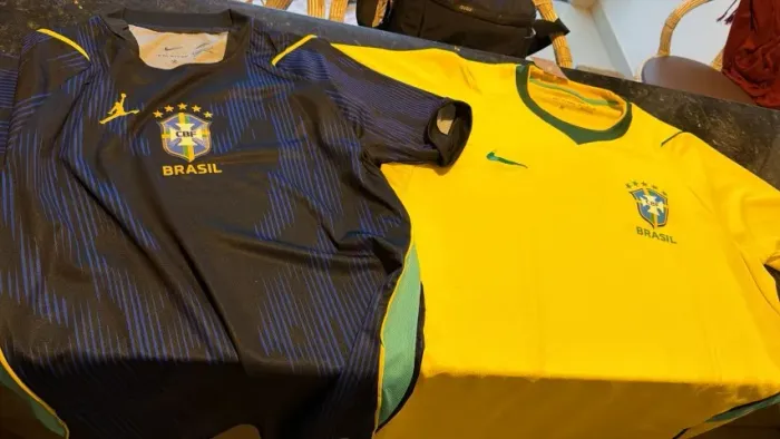 Camisa Brasil Copa 2026 Azul e Amarela Disponivel P e G