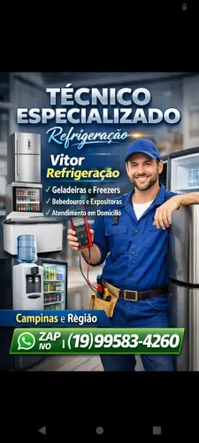 Consertos de geladeiras, freezer, bebedouros