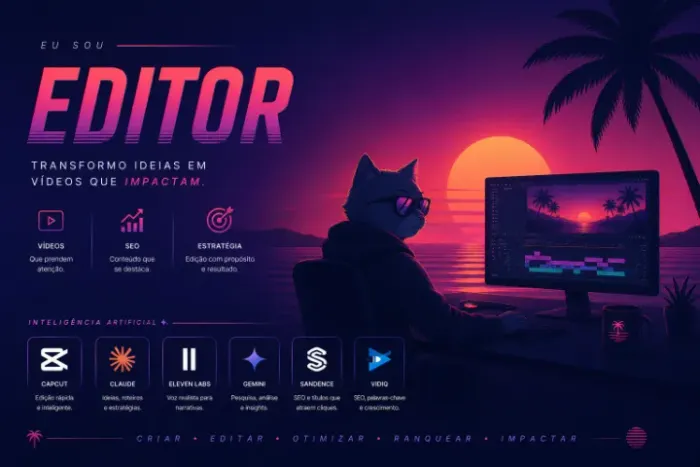 EDITOR DE VÍDEO PROFISSIONAL | SHORTS, REELS, TIKTOK, YOUTUBE E MASCOTES DIGITAIS