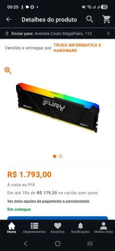 memoria ddr4 3200 mhz kingston fury best 16 gb rgb