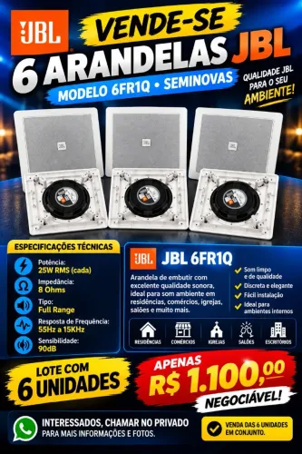 Arandelas JBL seminovas