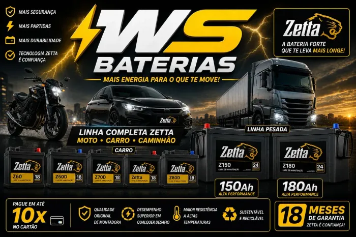 WS Baterias a potência que não te deixa na mão
