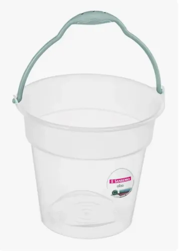 Balde de 15 litros Sanremo transparente