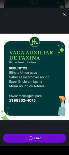 Vaga freelancer dia 06/10 terça feira