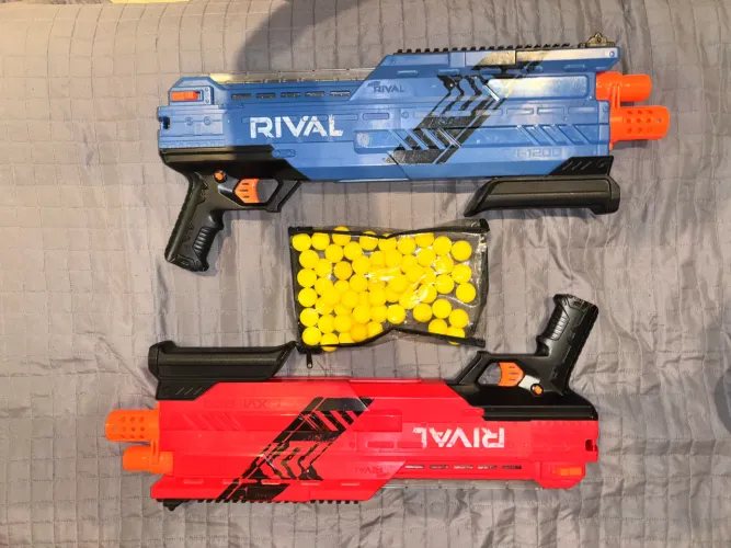 Duas Nerf Rivals raríssimas compradas nos EUA