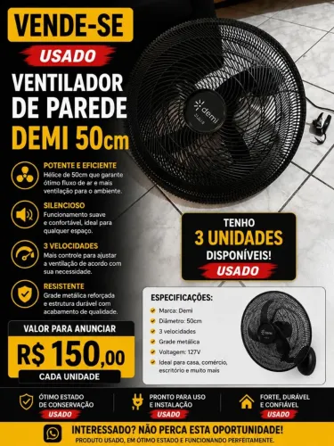 Ventilador de parede