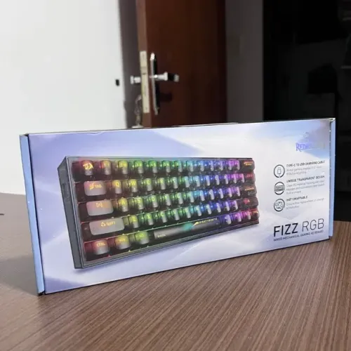 Teclado Mecânico Redragon Fizz RGB - 61 Teclas | USB-C | Hot-Swap | RGB