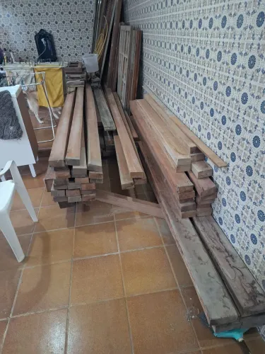Madeira Guajará avermelho 5.5m por 12cm e 5 cm