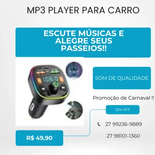 Carregador MP3 Player para Carro !!