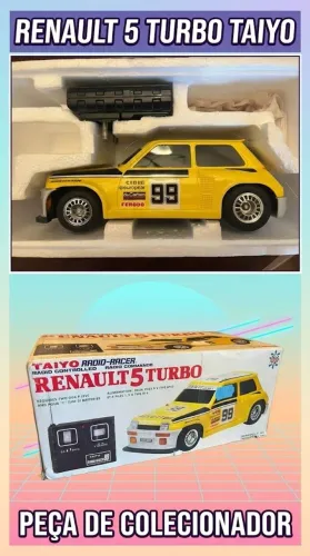 Carrinho R/C Renault 5 Turbo - Taiyo (Anos 80) na Caixa