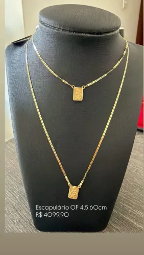 Escapulário ouro 18k 
