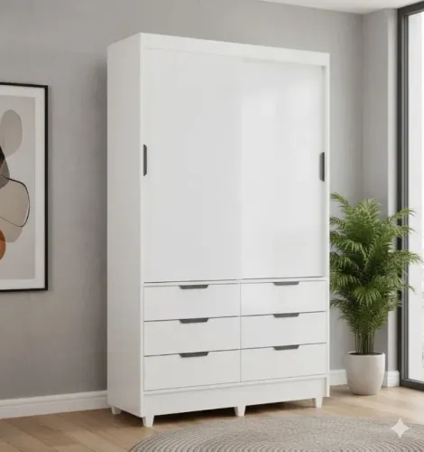 Oferta Guarda Roupa Paola Branco (parcele em até 10x sem juros)
