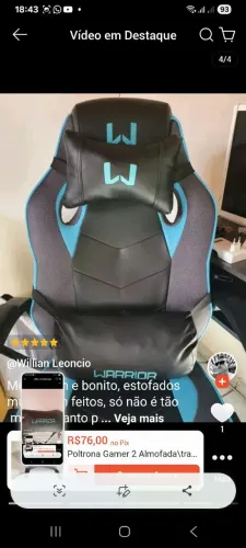 Almofada cabeceira game nova