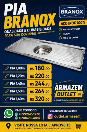 PIA INOX VÁRIOS TAMANHOS