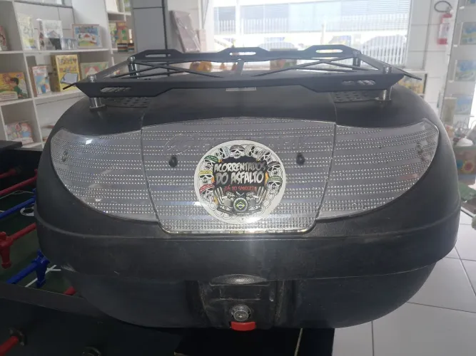 Baú Bauleto Protok Moto 45 Litros + Grelha Atacama
