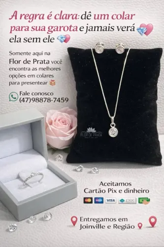 Colar Feminino em Prata 
