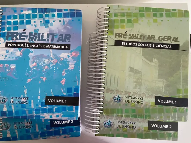 Kit livros preparatórios para concursos públicos, militares e vestibulares Editora XYZ