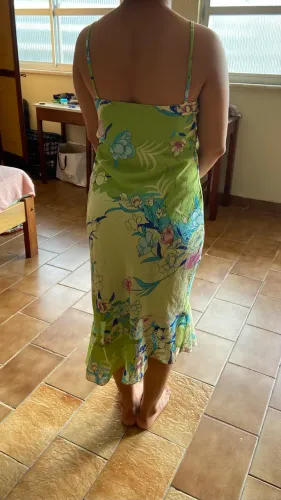 Vestido cropped estampado