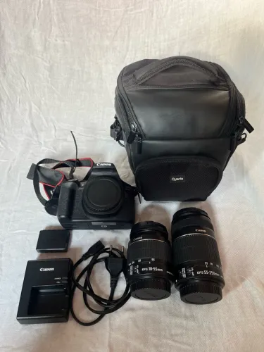 CANON EOS REBEL T7 + 2 LENTES | KIT COMPLETO