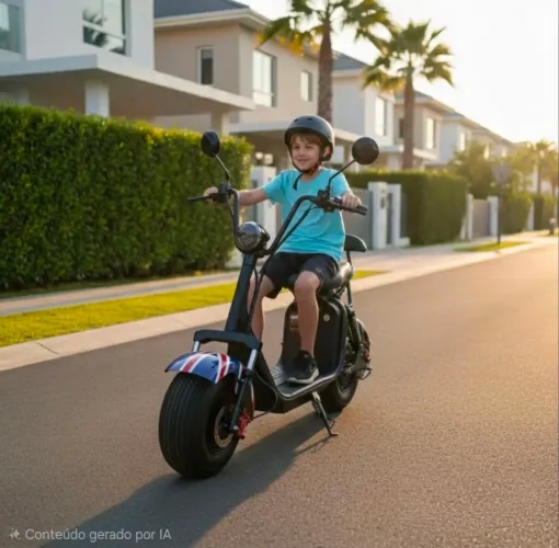 Scooter Moto Elétrica Da GoO 1000W Azul Inglaterra 2023