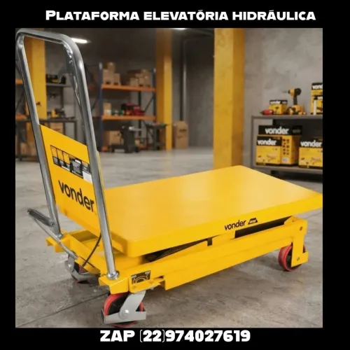 Plataforma hidráulica elevatória
