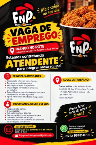 VAGA ATENDENTE 