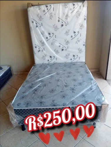 250,00 CAMA BOX DE CASAL LACRADA- PAGA NA ENTREGA