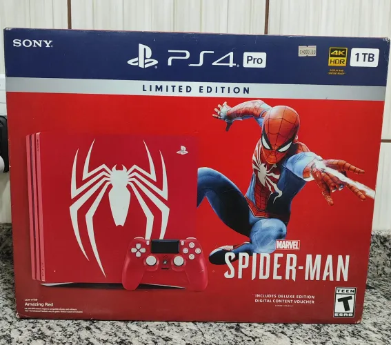 Play 4 pro edição homem aranha