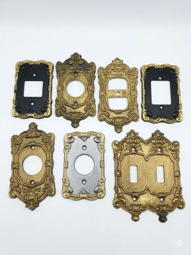 Lote de Placas/Espelhos de Tomada Estilo Colonial