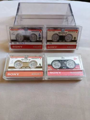 4 F itas microcassete Sony MC60