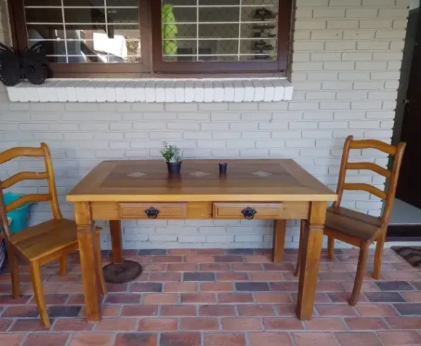 Mesa de Madeira de Demolição