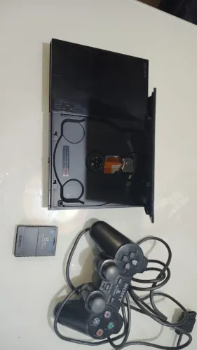 Playstation 2 - Destravado + Memory Card e Controle Original + Jogos de Brinde - LEIA