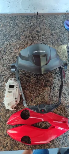 Kit Frente Original Honda Fan 160 2024 Vermelho
