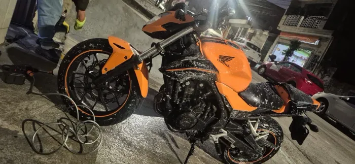 Cb500f 2019 cor laranja freio abs chave reserva tem passagem leilao não constar