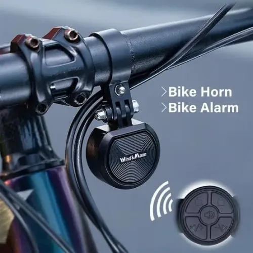 Buzina Elétrica Bike Wind&Moon 4Sons Alarme antifurto campainha Bicicleta até 130dbi