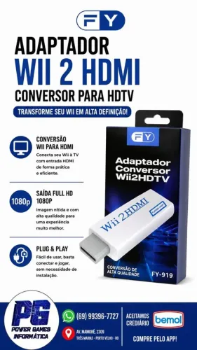 ADAPTADOR NINTENDO WII PARA HDMI
