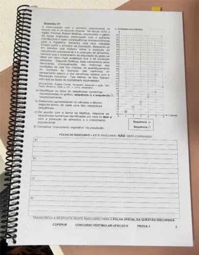 Questões discursivas UFSC e vestibulares do Sudeste - pouquíssimo usadas