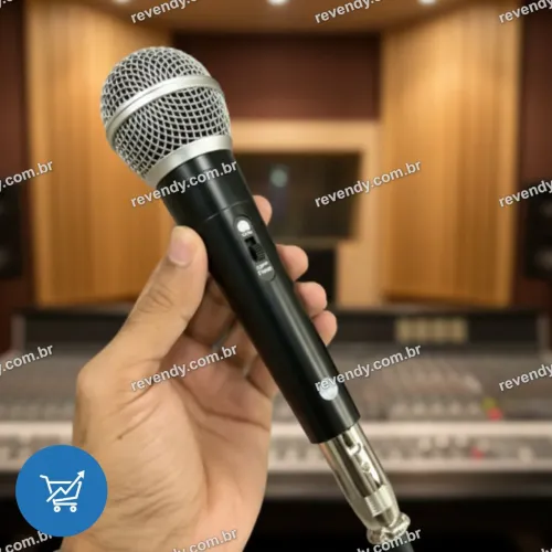 Microfone profissional com fio - M-58 com cabo de 5 metros - entrega grátis