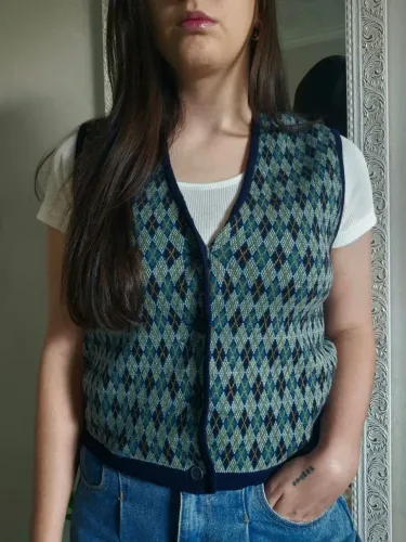 Colete de lã Vintage tamanho M