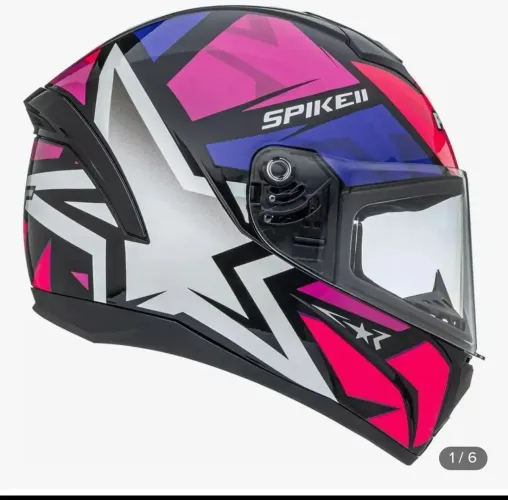 Capacete Para Moto Fechado Peels Spike 2 1st Rosa Feminino Tamanho 56